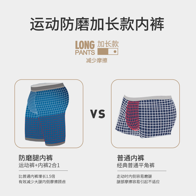 2pcs/Lot underpants leg up lon - Long Leg Trunk Men recensie en prijs