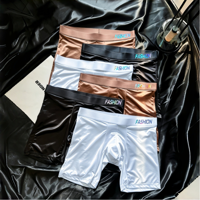 Men's Shiny Glossy Ice Silk Lo - Long Leg Trunk Men recensie en prijs