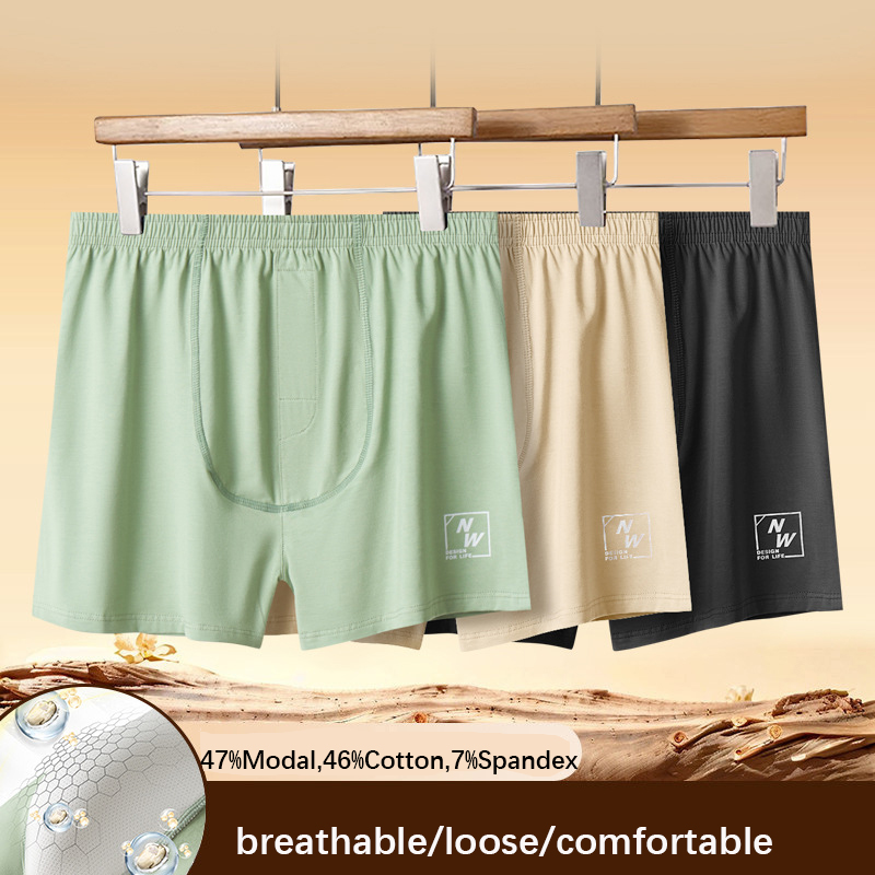 Solid Color Men Underwear Boxe - Boxer Shorts Modal recensie en prijs