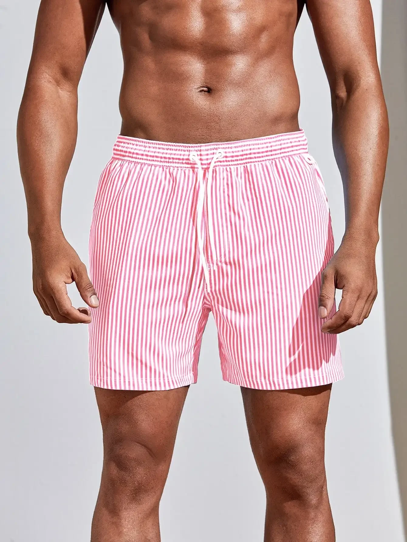 Men Vertical Striped Drawstrin - Bamboo Fiber Trunk recensie en prijs