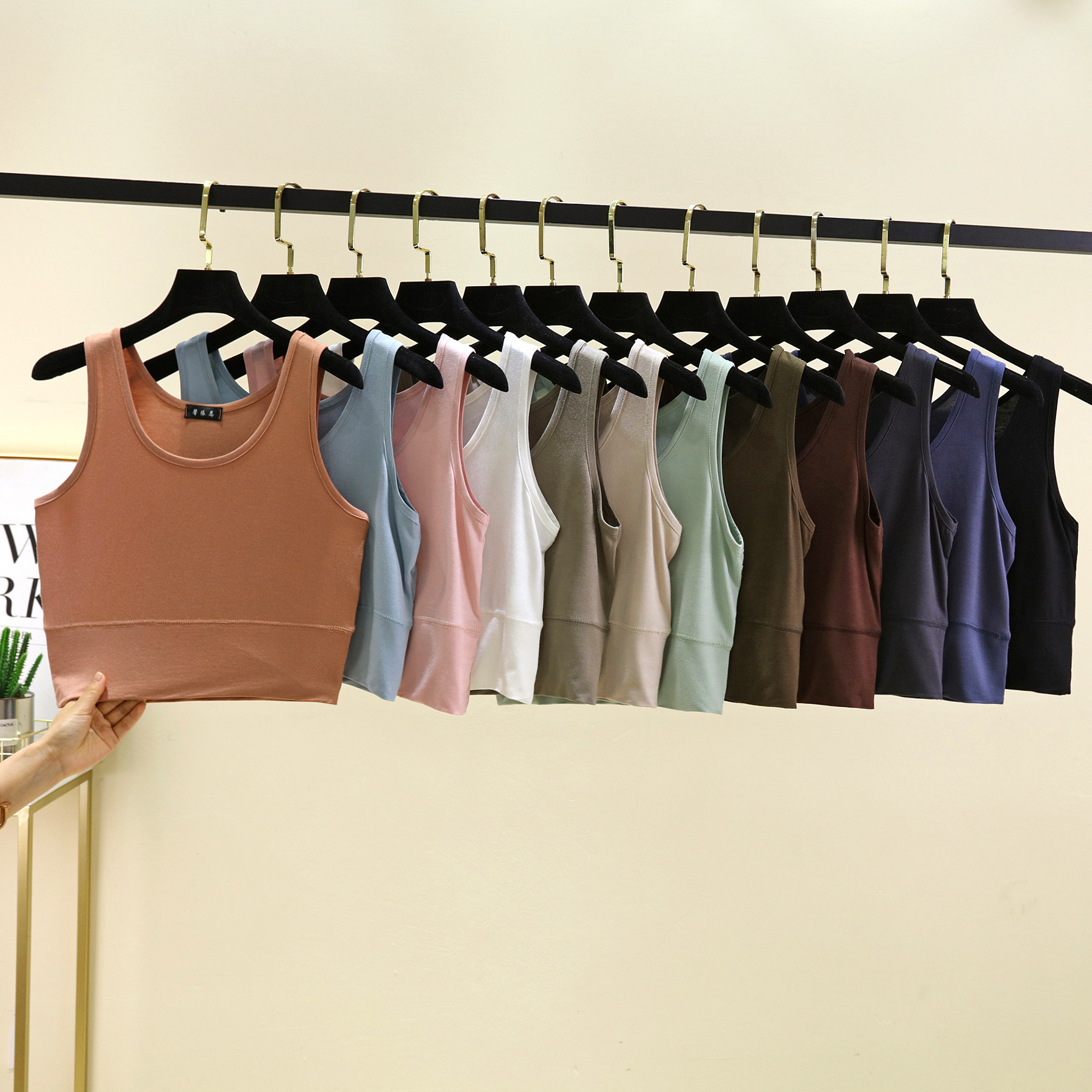 Modal O Neck cropped top Elast - Sleeveless Undershirt recensie en prijs