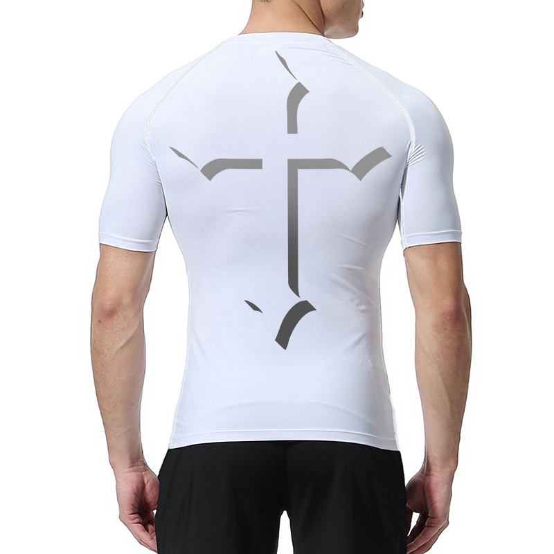Cross Print Compression Shirt  - Base Layer Top recensie en prijs