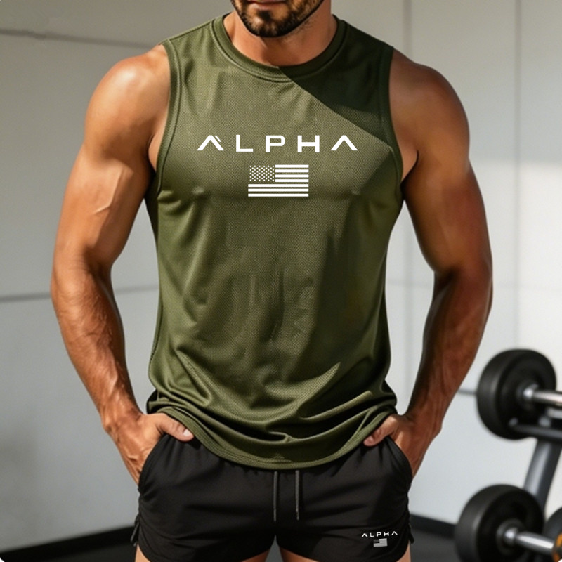 2026 Alpha Men's Printed Round - Sleeveless Undershirt recensie en prijs
