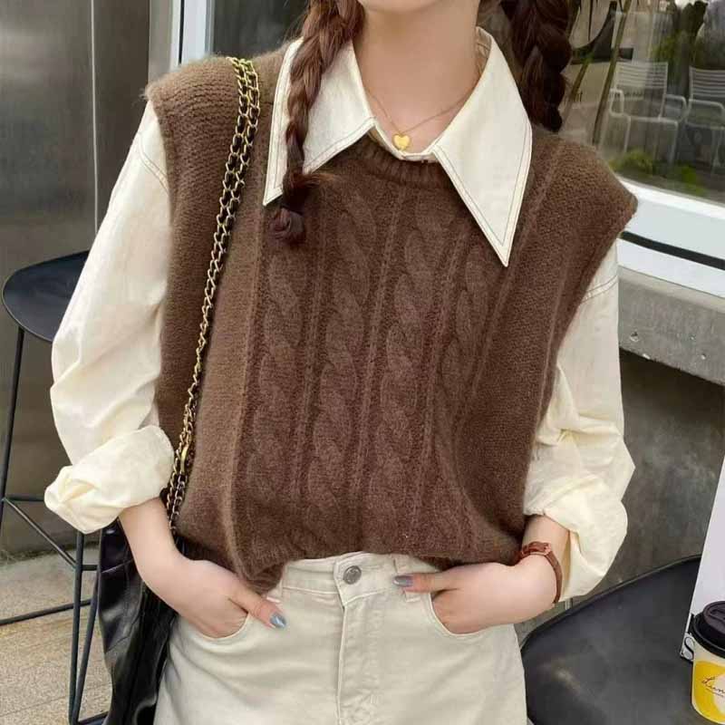 2025 New O-Neck Knitted Vest W - Sleeveless Undershirt recensie en prijs