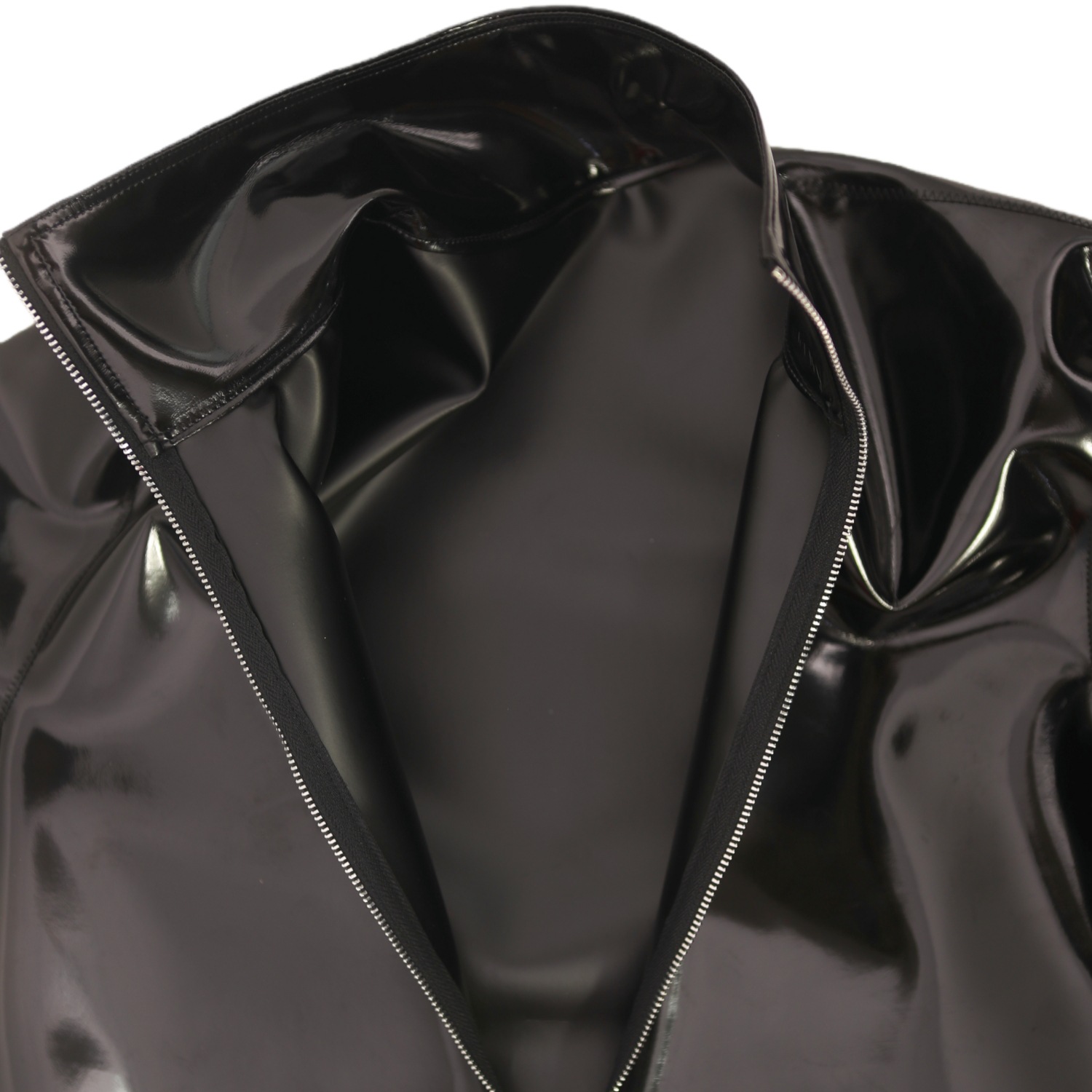 Sexy Men PVC Glossy Shiny Long - T Shirt Tight Fit recensie en prijs