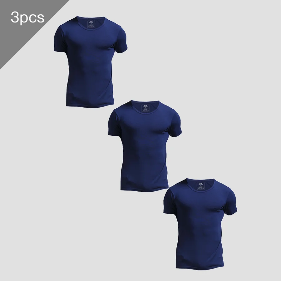 3PCS Men's Summer Short Sleeve - Undershirt Crew Neck recensie en prijs