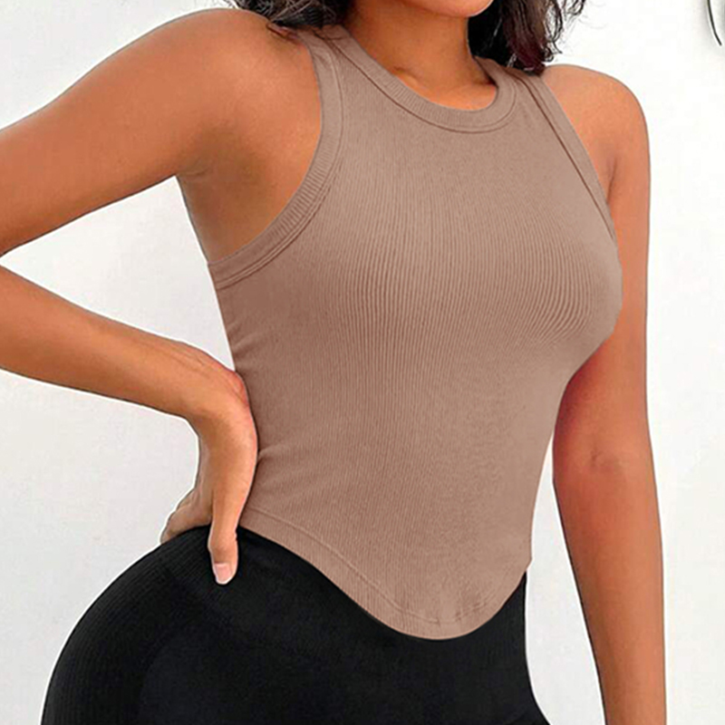 Womens Ribbed Racerback Curved - Tank Top Ribbed recensie en prijs