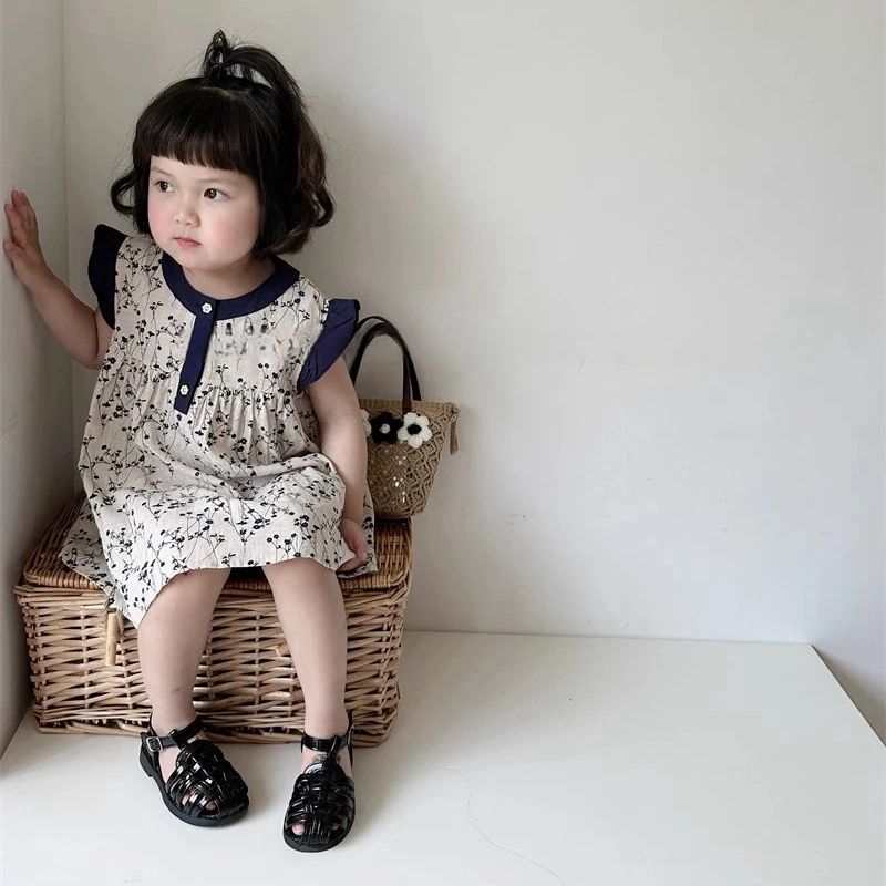 Girls summer floral dress 2024 - Undershirt Crew Neck recensie en prijs