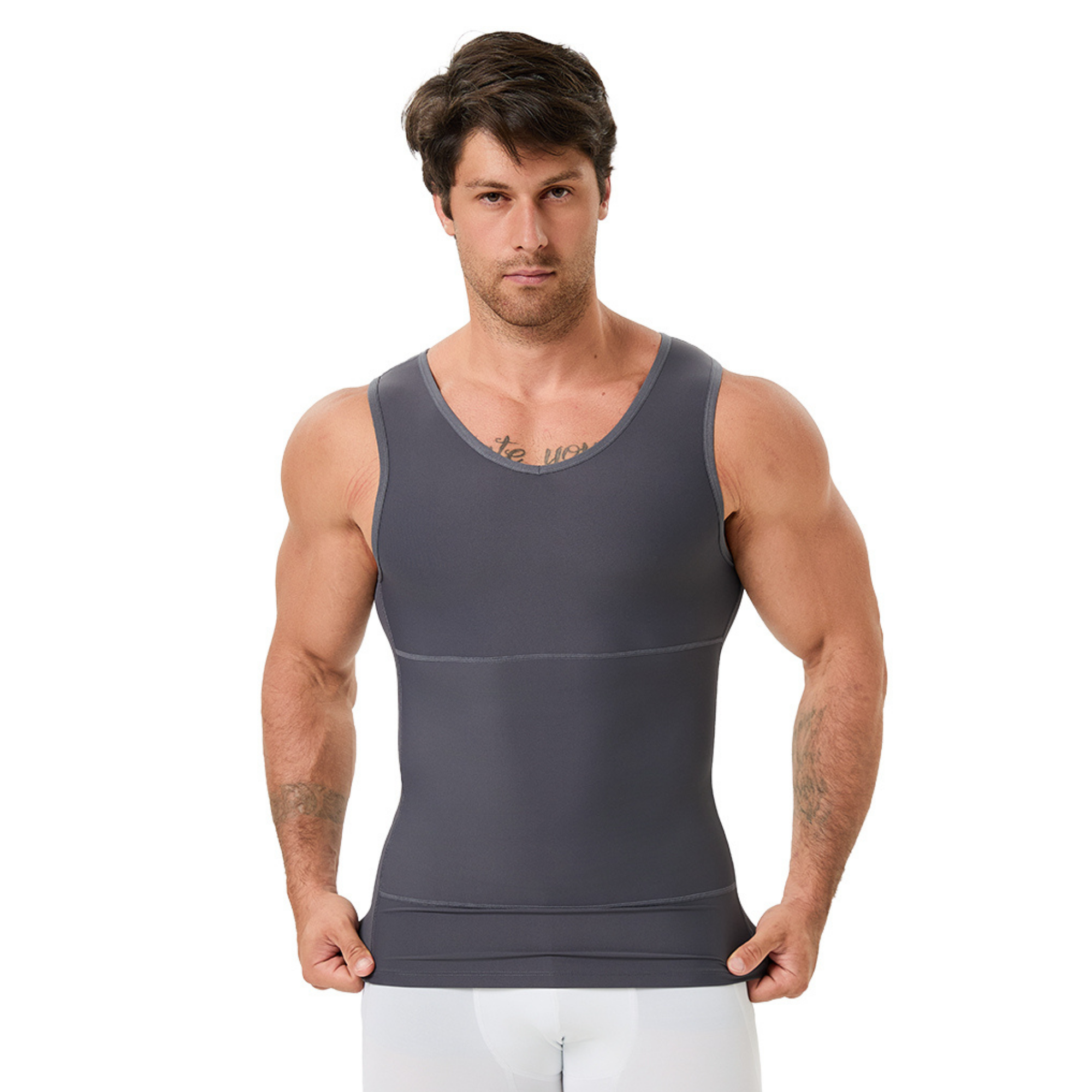 Men's V Neck Compression Shape - Undershirt Crew Neck recensie en prijs