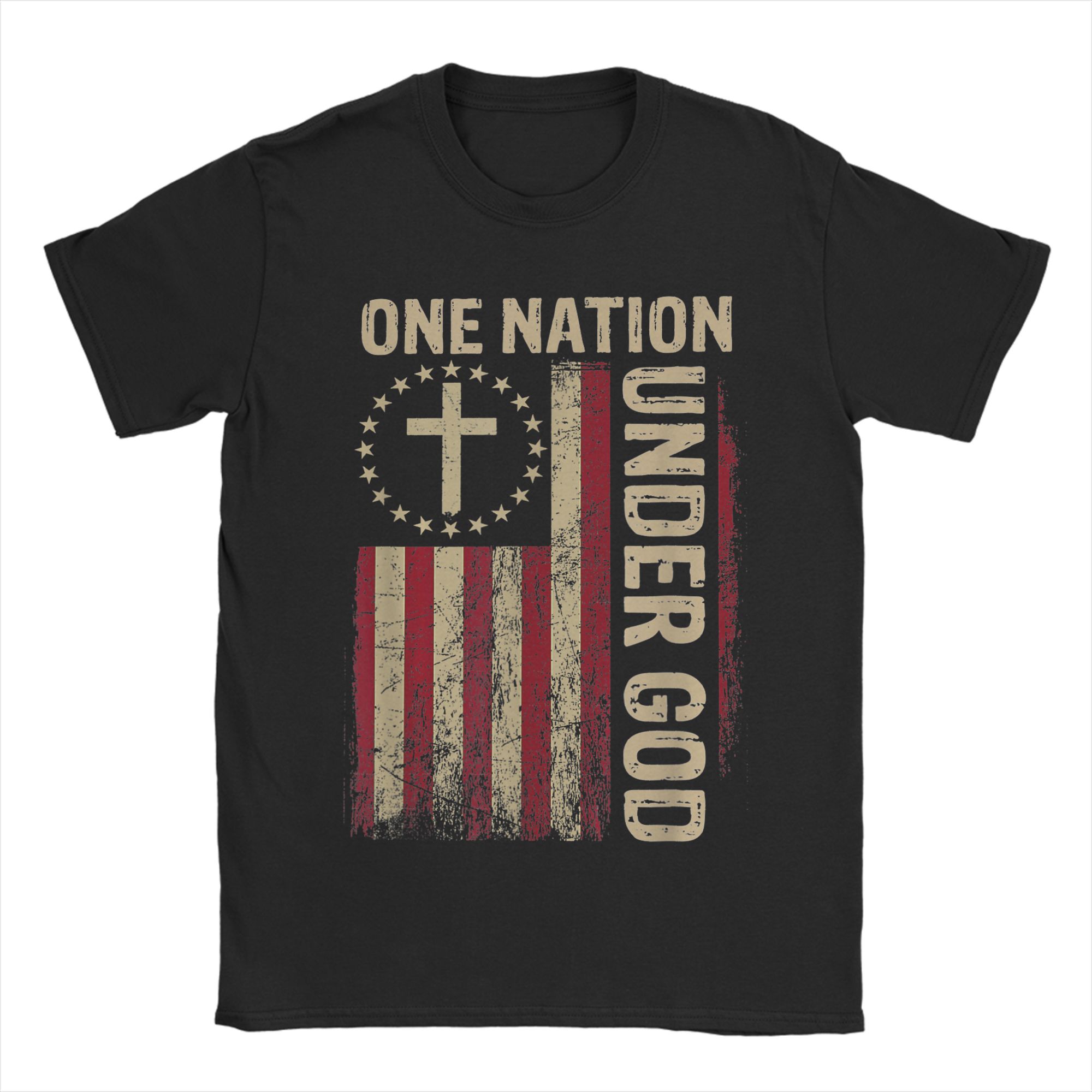 One Nation Under God Flag 4th  - Undershirt Crew Neck recensie en prijs