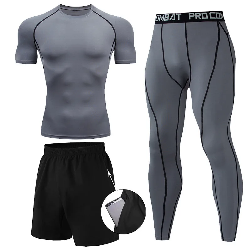 3 Pieces Fitness Suits Athleti - Compression Shorts Athletes recensie en prijs