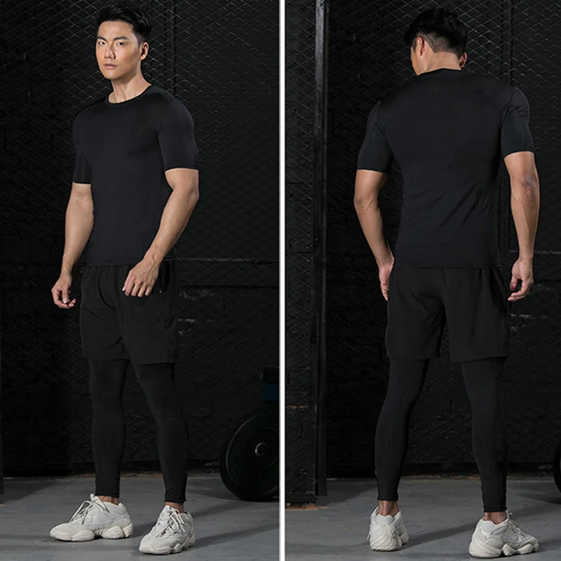 3 Pieces Fitness Suits Athleti - Compression Shorts Athletes recensie en prijs