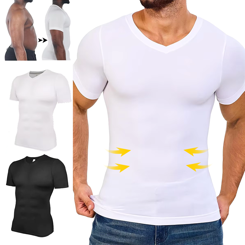 Men V Neck Compression Shirts  - Undershirt Crew Neck recensie en prijs