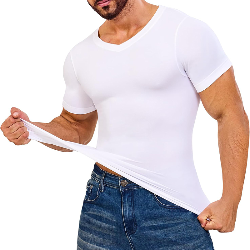 Men V Neck Compression Shirts  - Undershirt Crew Neck recensie en prijs