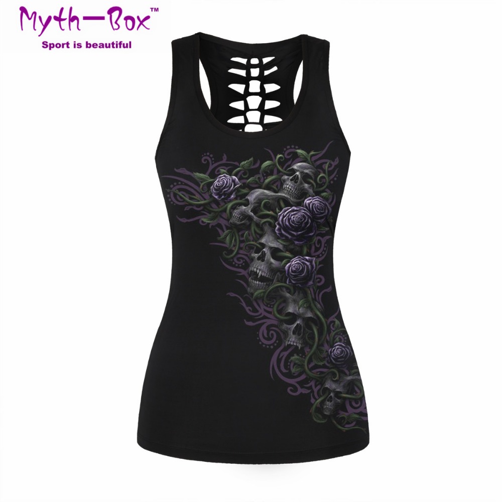 Women Sport Vest Bad Cat Print - Sleeveless Undershirt recensie en prijs