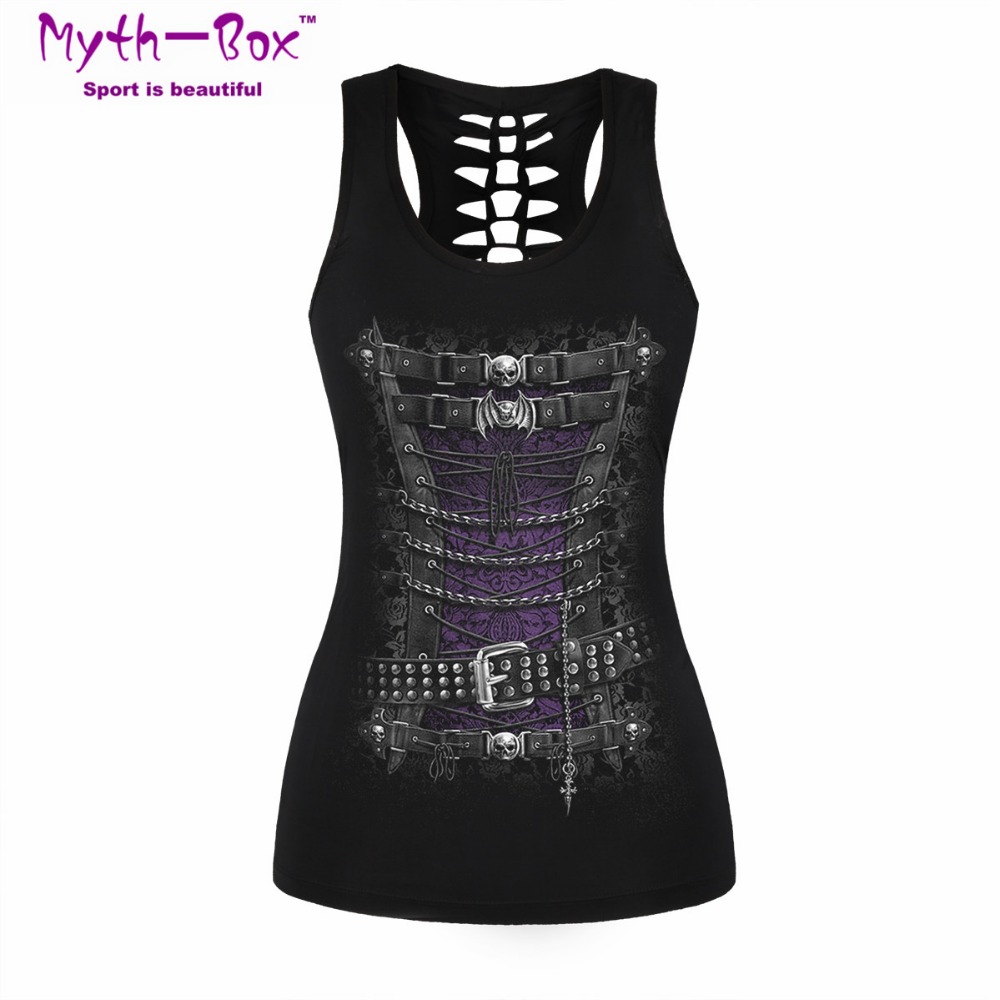 Women Sport Vest Bad Cat Print - Sleeveless Undershirt recensie en prijs