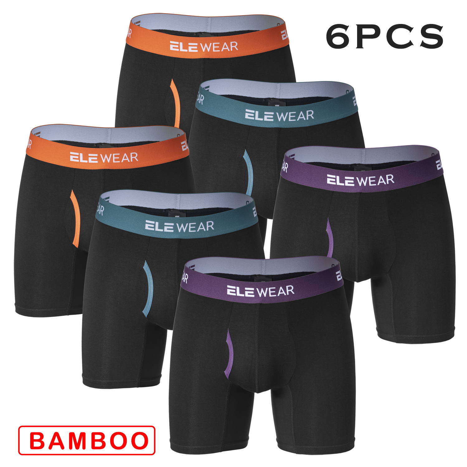 6 pcs Bamboo Men Underwear Wit - Boxer Shorts Modal recensie en prijs