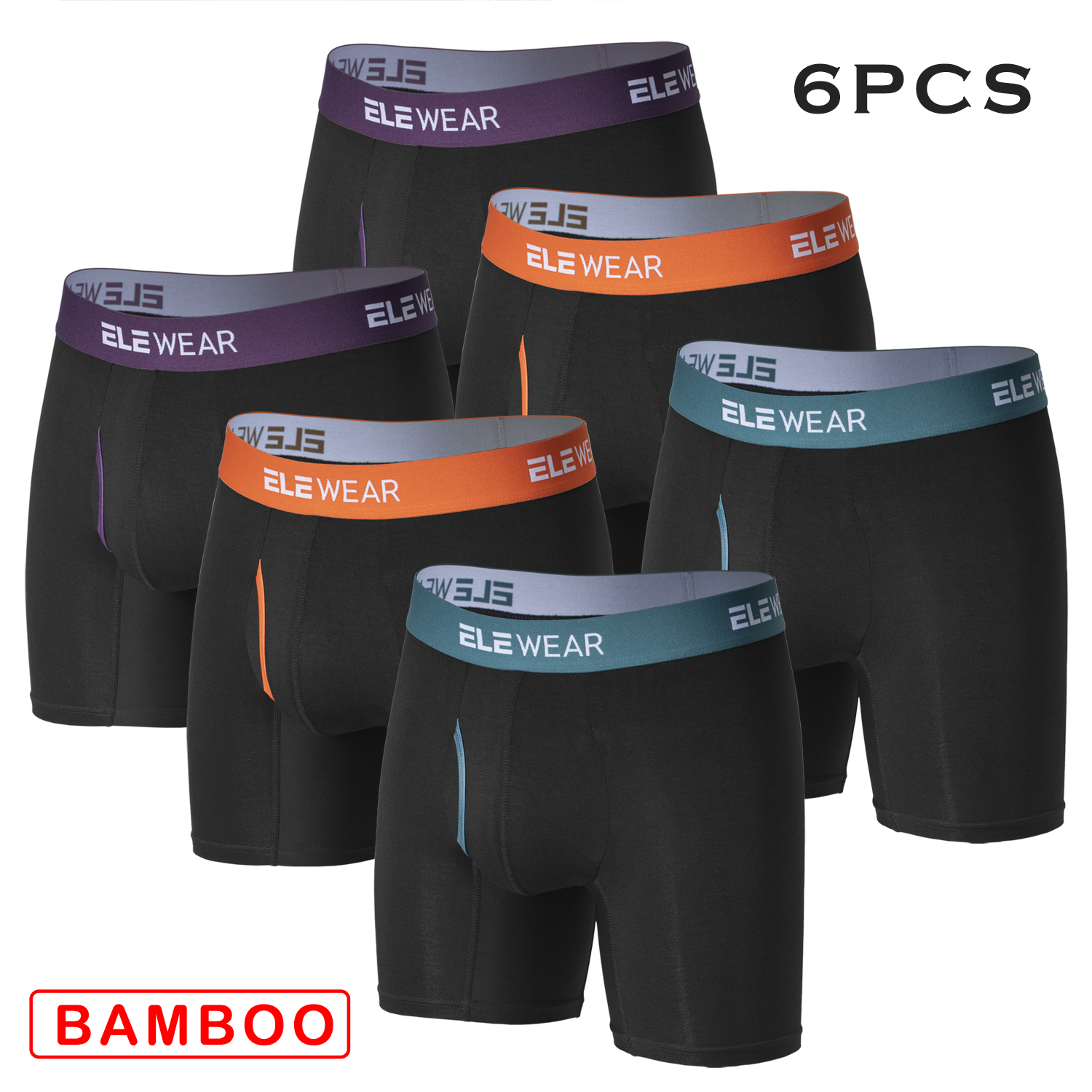 6 pcs Bamboo Men Underwear Wit - Boxer Shorts Modal recensie en prijs
